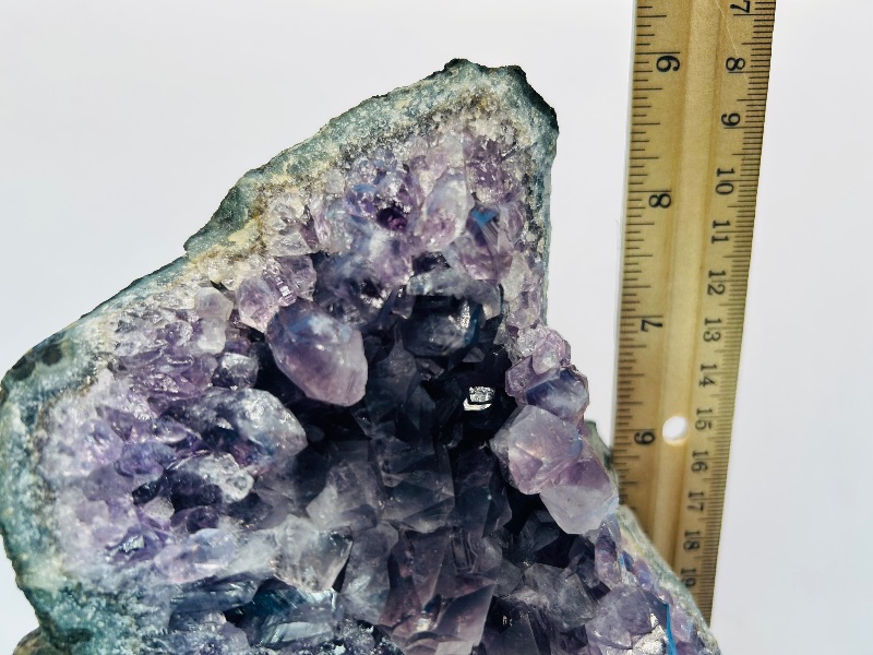 View 5 of 166313…Xlarge 10” amethyst crystal rock with stand