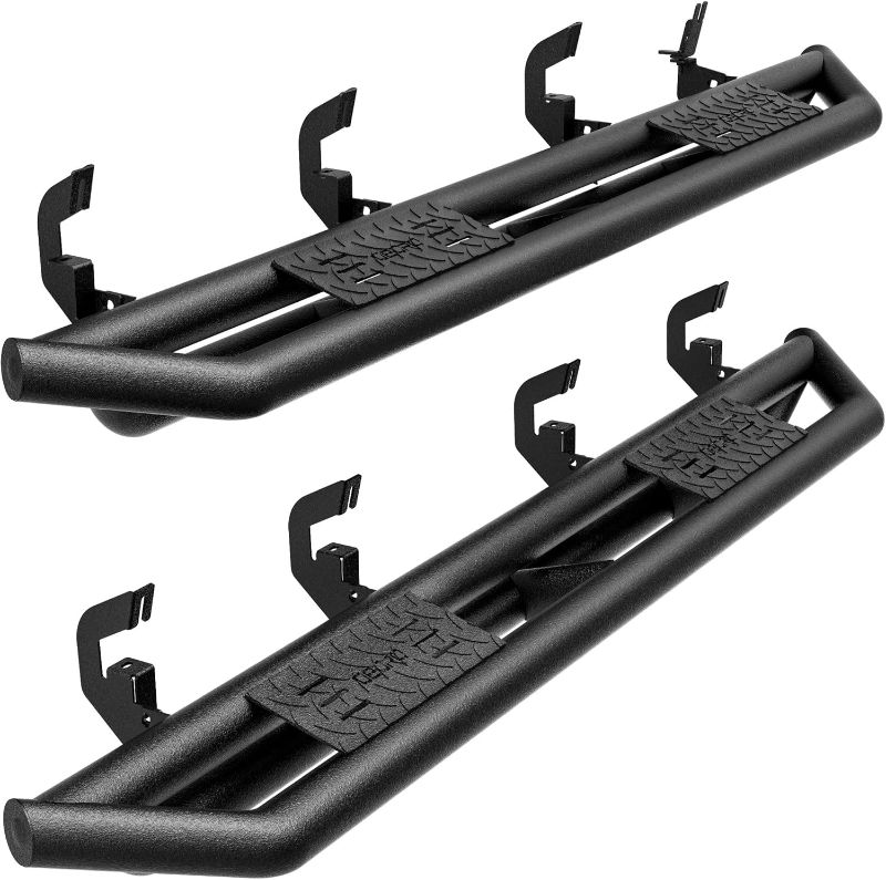 Photo 1 of OEDRO 6" Running Boards Compatible with 2007-2018 Chevy Silverado/GMC Sierra 1500 & 2007-2019 2500/3500HD Crew Cab, Unique Multi-Layer Textured Black Side Steps Nerf Bars
