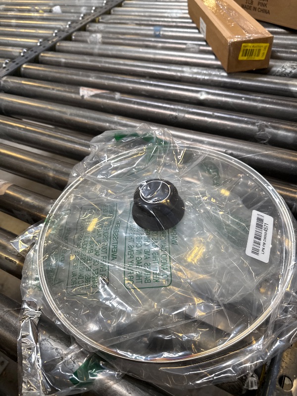 Photo 1 of 12 Inch Glass Lid for Frying Pan, Fry Pan, Skillet, Pan Lid, Fits Lodge 12 Inch Cast Iron Skillets and 7 Quart Dutch Ovens 12"/30cm, Clear