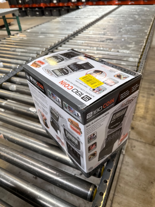 Photo 1 of Nadex S180 Digital Coin Counter, Sorter,and Wrapper - Automatically Sorts and Counts Coin Batches, Stops on Full Coin Rolls