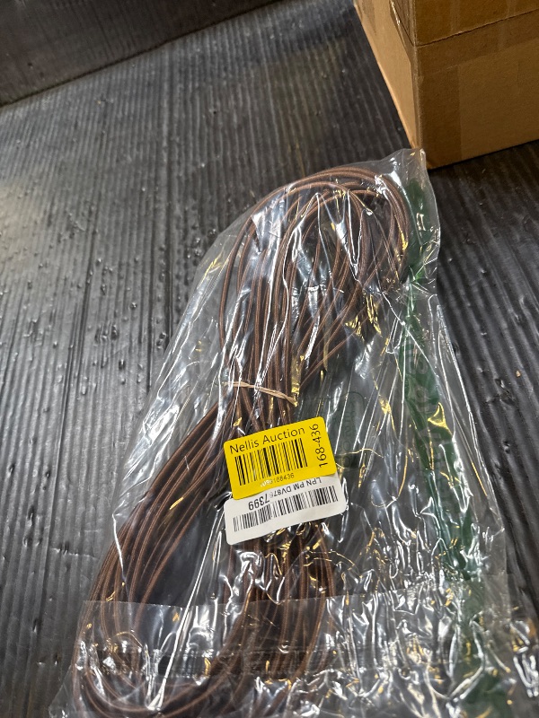 Photo 1 of PerkHomy Bungee Shock Cord Rope Marine Grade Heavy Duty Polyester Bungie Elastic Stretch String for Kayak Strap Tarp Tie Down Canopy Boating Camping Tent Crafting Patio ?Brown-3/16 x 50'?
