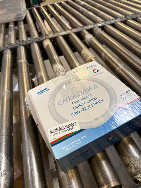 Photo 1 of CHKADAWA Circular Bulb FC8T9/DL, 8 Inch T9 22W Circline Fluorescent Light Bulbs, Replacement Round Fluorescent Lamp Tube, Bright Daylight 6400K 1250 Lumens, G10q 4 Pin Base, 2 Pack