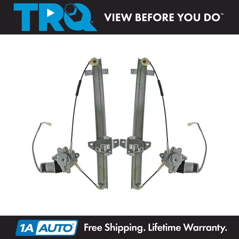 Photo 1 of TRQ Power Window Regulators & Motor Rear Set of 2 Pair for 91-98 Suzuki Sidekick