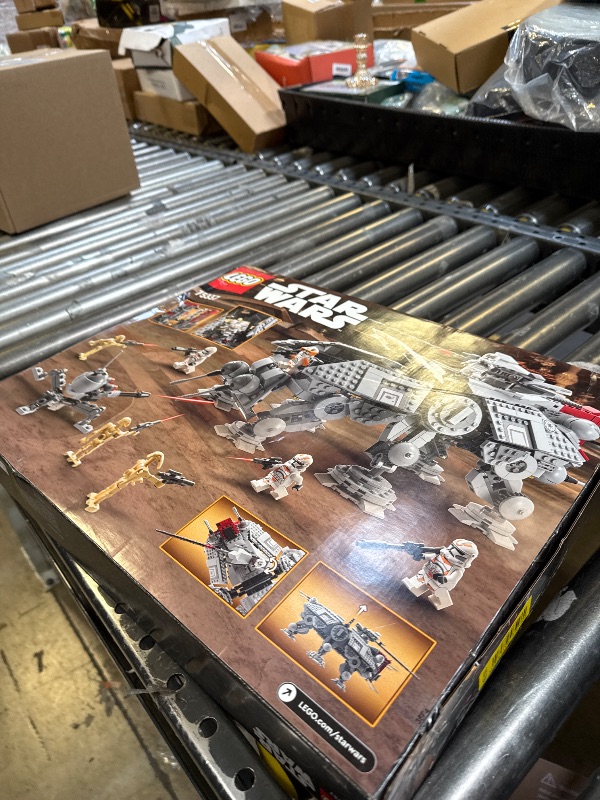Photo 1 of LEGO Star Wars at-TE Walker 75337 Poseable Toy, Revenge of The Sith Set, Gift for Kids with 3 212th Clone Troopers, Dwarf Spider & Battle Droid Figures