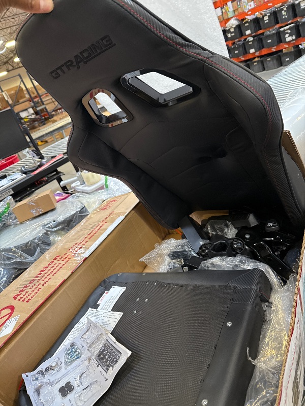 Photo 1 of GTRACING Gaming Chair with Footrest Speakers Video Game Chair Bluetooth Music Heavy Duty Ergonomic Computer Office Desk Chair