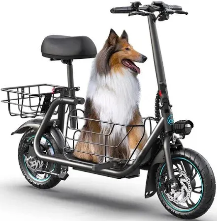 Photo 1 of Electric Scooter 800W(Peak) with Removeable Large Middle Basket for Pets & Cargo, 18.6 MPH 20 Mile Distance