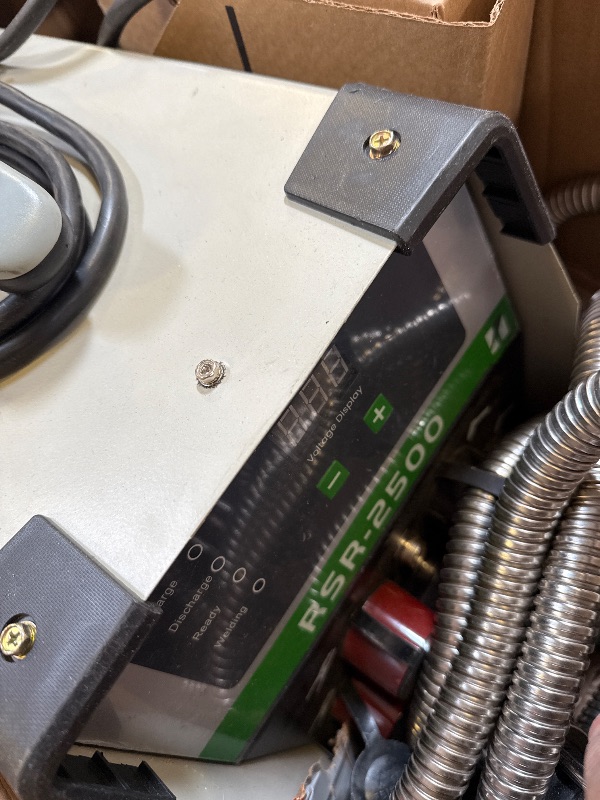 Photo 1 of Huanyu Capacitor Discharge Stud Welder M3-M10 Stud Bolt Plate Welder Welding Machine Welding Bolt Plate Insulation Nail Screw Low Carbon Steel Aluminum Brass RSR-2500 (110V)