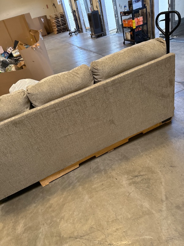 Photo 1 of Signature Design by Ashley Stonemeade Casual Sofa with 4 Toss Pillows, Light Brown