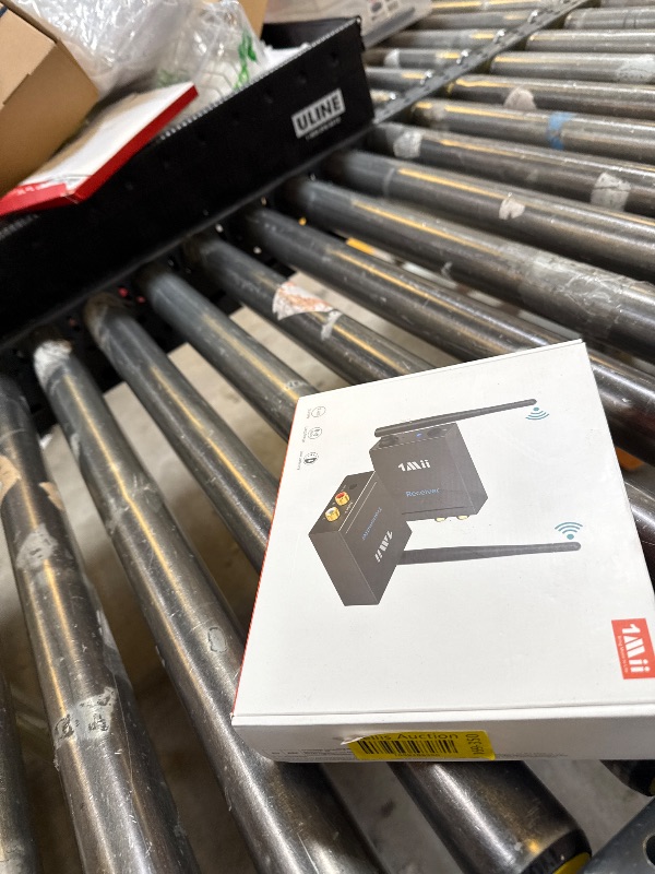 Photo 1 of 1Mii 2.4Ghz Wireless Audio Transmitter Receiver for TV, 320ft Long Range 20ms Low Delay 192kHz/24bit HiFi Audio, Wireless Adapter Kit for Subwoofer/Powered Speaker/Stereo/Soundbar, RCA(3.5mm)Out/input