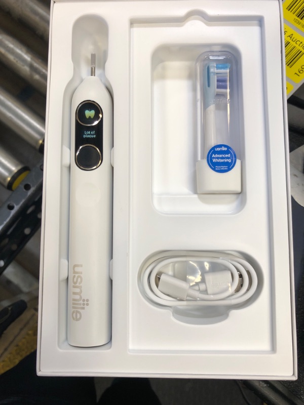 Photo 1 of usmile Y10 PRO Rechargeable Electric Toothbrush with Smart Display, Missed Spot Detection, Pressure Sensor, 180-Day Battery Life, IPX8 Waterproof, Travel-Friendly with 2 Brush Heads