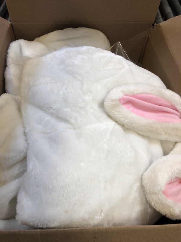 Photo 1 of Forum Deluxe Plush Bunny Rabbit Mascot Costume, White, One Size