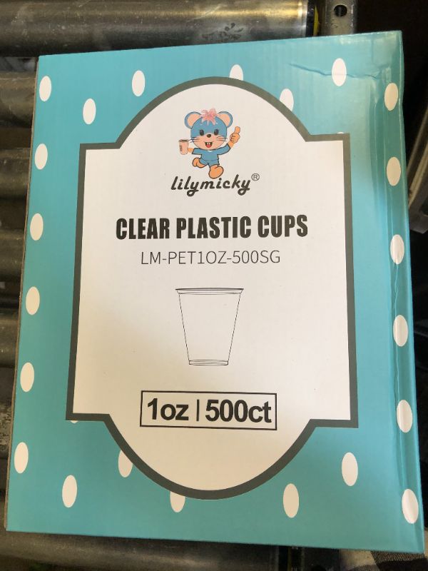 Photo 1 of Lilymicky 500 PACK 1 oz Plastic Shot Glasses, 1 Ounce Clear Disposable Party Cups for Vodka, Whiskey, Tequila, Mini Plastic Containers for Sauce, and Sample Tasting