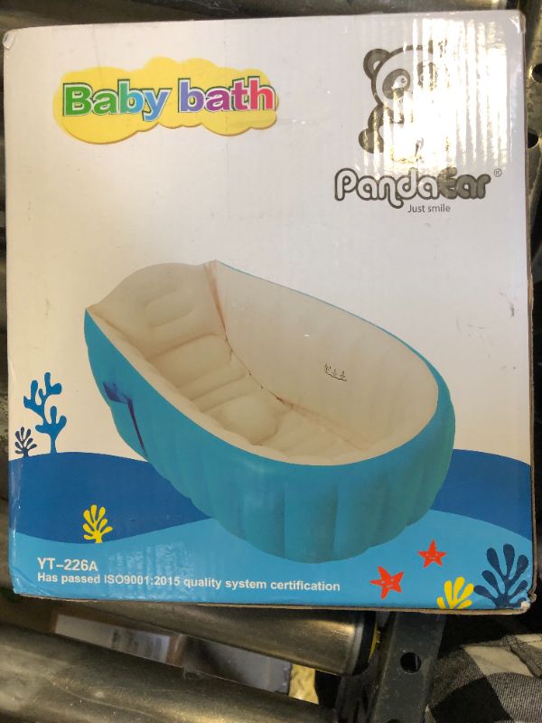 Photo 1 of PandaEar Inflatable Baby Bathtub Toddler Tub for Shower, Collapsible Portable Bathtub for Kids, Baby Bath Tub 6-12 Months, Travel Baby Bathtub, Blow Up Tub for Baby with Air Pump