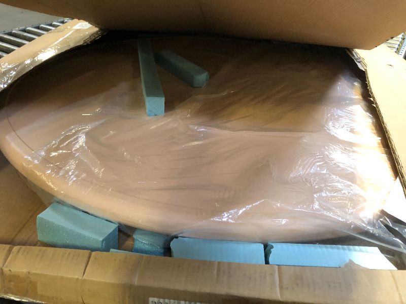 Photo 1 of Flash Furniture Wren 45" Round Natural Plastic Height Adjustable Activity Table