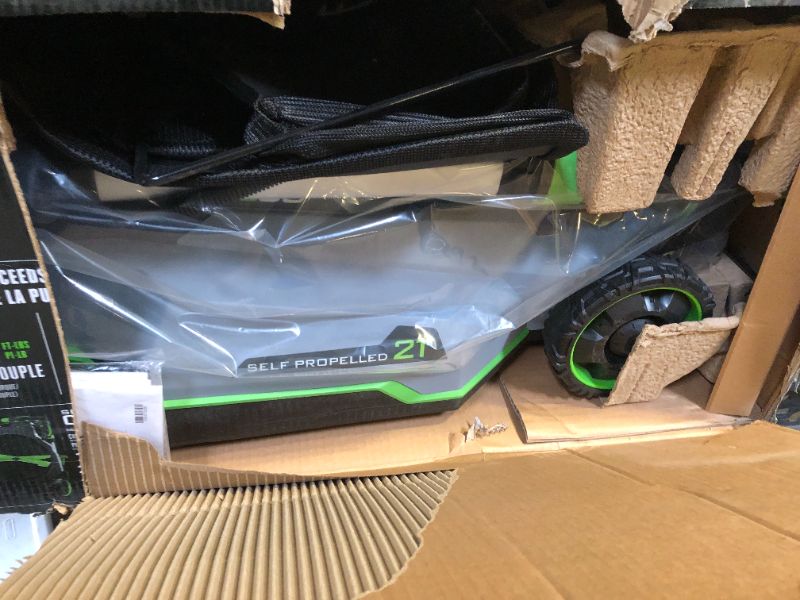 Photo 1 of EGO POWER+ Electric Lawn Mower, Self-Propelled Cordless with Select Cut and Touch Drive, Includes (2) 56V 4.0Ah Batteries and Rapid Charger – LM2132SP-2