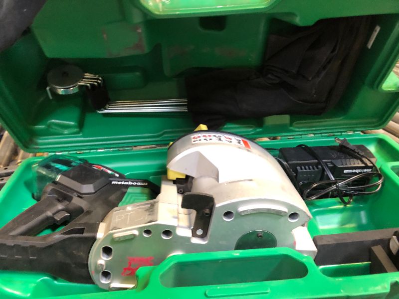 Photo 1 of Metabo HPT 36V MultiVolt™ Portable Rebar Bender/Cutter, Dual Power Source Technology, Fast Cuts, Powerful Bends, Brushless Motor, Includes 2x 4.0Ah Metabo Batteries and Rapid Charger, VB3616DA