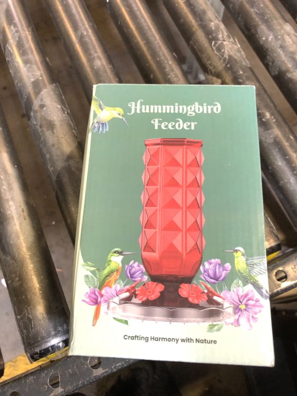 Photo 1 of MrCrafts Window Hummingbird Feeder 16oz - Attract 8X More Hummingbirds with Red Diamond-Textured Glass, Ideal for Attracting Wild Birds Outdoor, Bird Watching Gift for Women & Nature Lovers