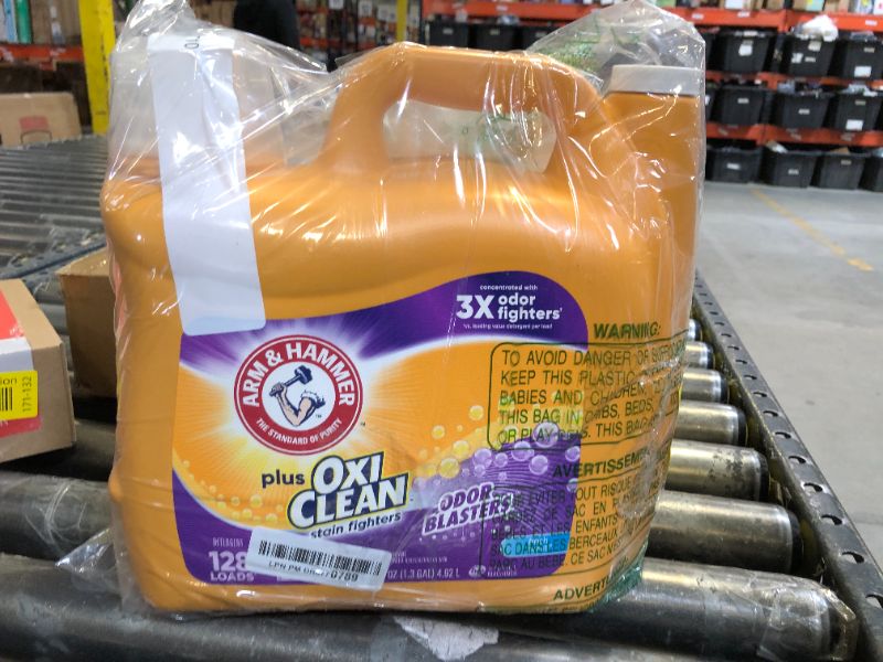 Photo 1 of ARM & HAMMER Plus OxiClean Odor Blasters Fresh Burst, 128 Loads Liquid Laundry Detergent, 166.5 Fl oz