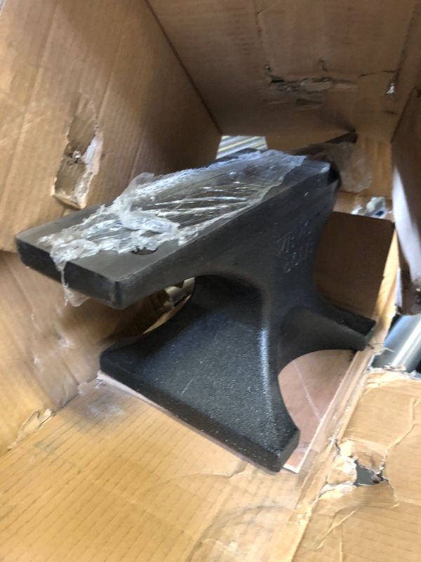 Photo 1 of VEVOR Single Horn Anvil, 66Lbs Cast Steel Anvil, High Hardness Rugged Round Horn Anvil Blacksmith, Large Countertop and Stable Base, with Round and Square Hole, Metalsmith Tool for Bending and Shaping