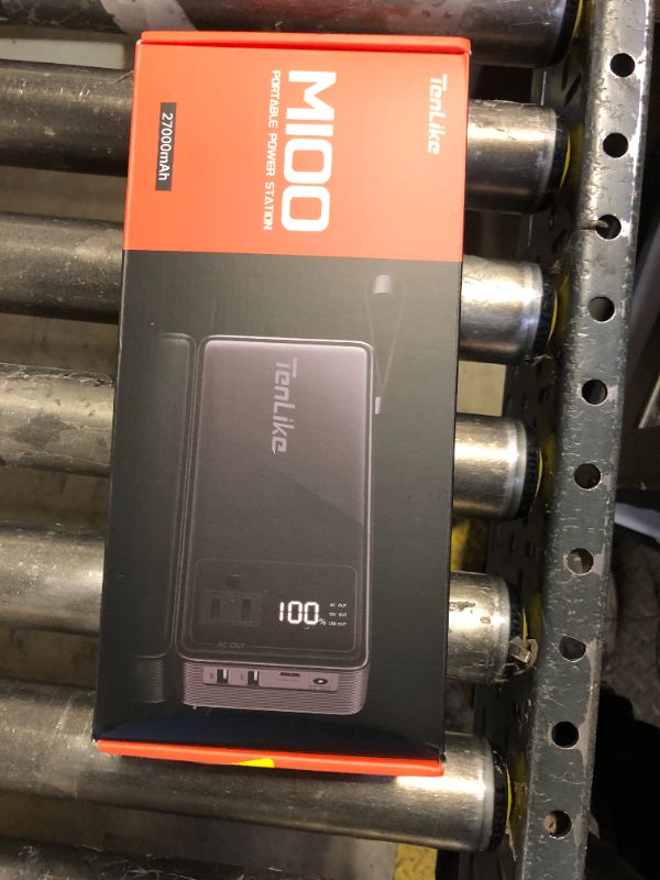 Photo 1 of Portable Power Station 99.9Wh Power Bank for Camping Essentials Small Electric Generator Large Lithium Battery with 110V 80W Rated 120W Peak AC Plug in Output 60W Type-C Home Backup Outdoor Emergency