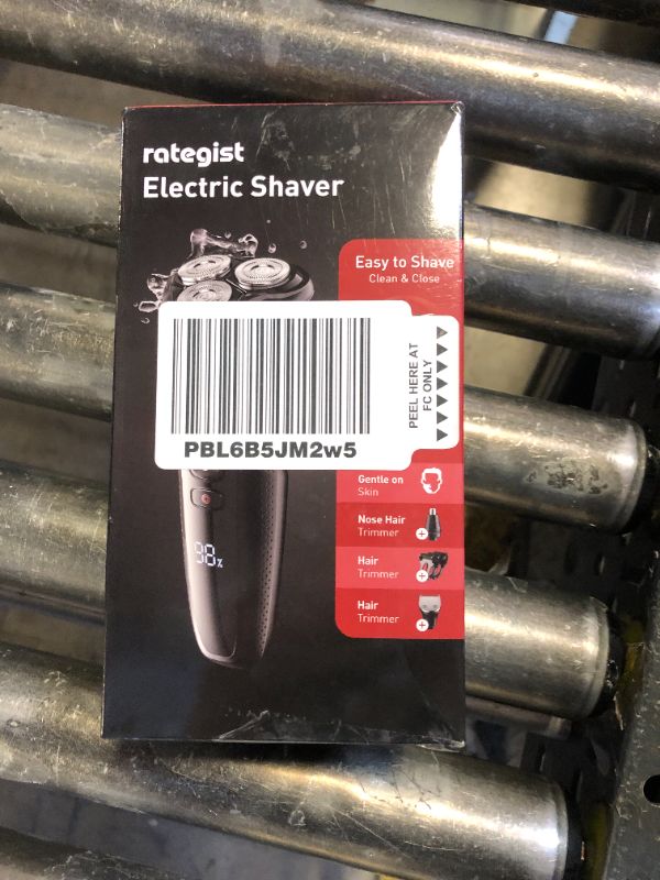 Photo 1 of rategist Cordless Electric Razor for Men: 3-in-1 Shaver for Beard/Nose/Sideburns - IPX7 Waterproof Travel Kit - Turbo Speed & Precision Blades