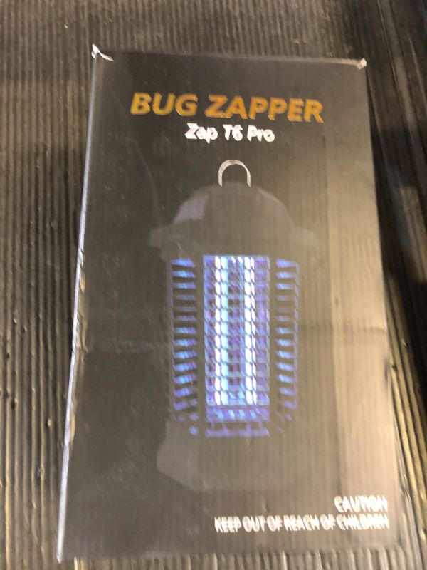 Photo 1 of GOOTOP Bug Zapper Outdoor, Mosquito Zapper, Electric Fly Zapper, Mosquito Killer, Fly Traps, 3 Prong Plug, Flying Insects Zapper Indoor Outdoor 90-130V, 4200V, ABS Plastic Outer (Black)