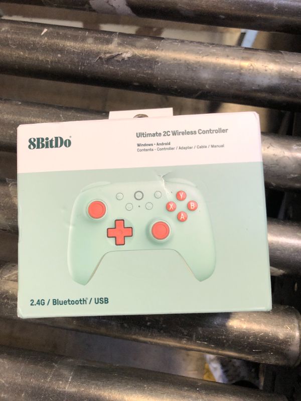 Photo 1 of 8BitDo Ultimate 2C Wireless Controller for Windows PC and Android, with 1000 Hz Polling Rate, Hall Effect Joysticks and Triggers, and Remappable L4/R4 Bumpers (Mint)