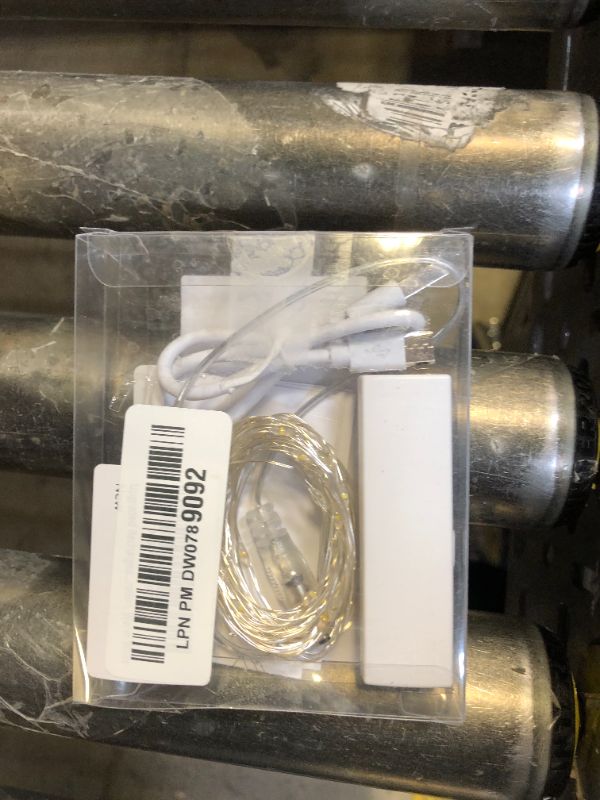 Photo 1 of Lipstick Rechargeable Fairy Lights, 1 Pack Twinkle Lights Battery Operated, Mini Indoor LED String Lights with Timer for Vine, Bedroom, Christmas, Parties, Wedding, Decoration (5M/16FT Warm White)