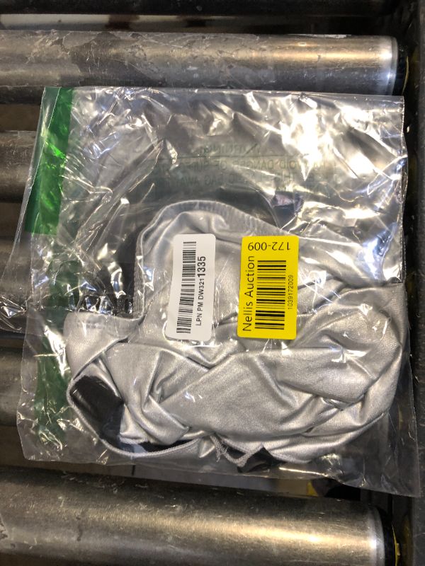 Photo 1 of SOLY HUX Women's PU Leather Ruched Tube Top Strapless Sexy Party Clubwear Tops Going Out Streetwear Solid Silver Medium