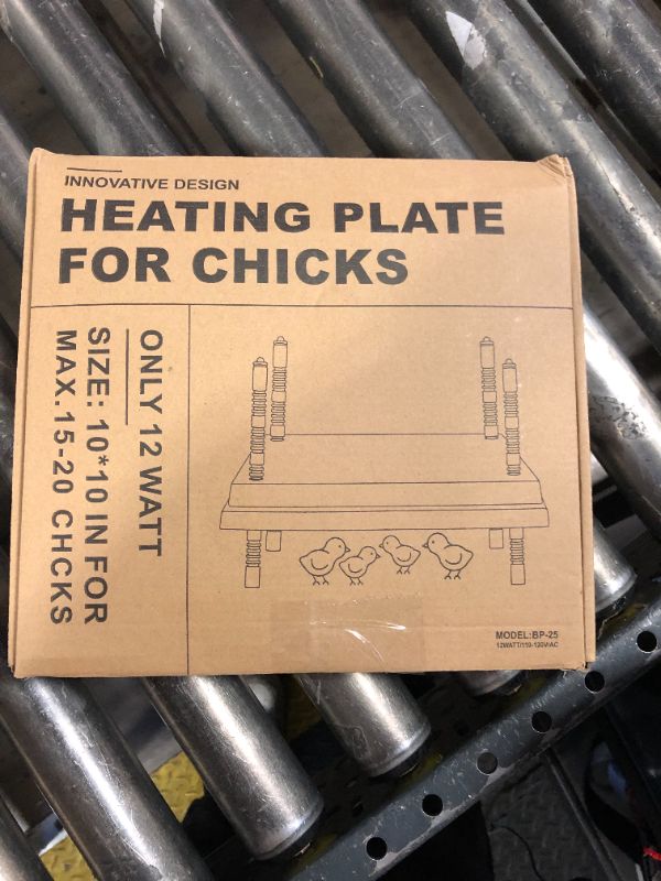 Photo 1 of Tiflev 10" x 10" Chick Brooder Heating Plate with Anti Stand Cone, Brooder Heater for Chicks with Adjustable Heights