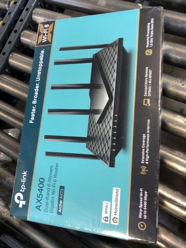 Photo 1 of TP-Link AX5400 WiFi 6 Router (Archer AX73)- Dual Band Gigabit Wireless Internet Router, High-Speed ax Router for Streaming, Long Range Coverage