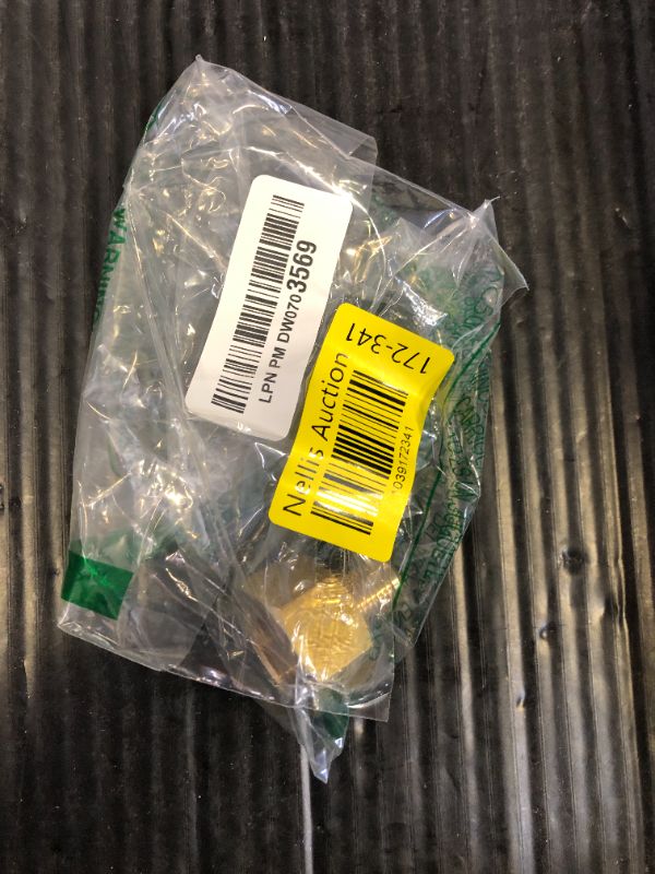 Photo 1 of uxcell Brass Pipe Fitting, 1/2 SAE Flare Male 3/4 SAE Female Thread, Tubing Adapter Connector, for Air Conditioner Refrigeration
