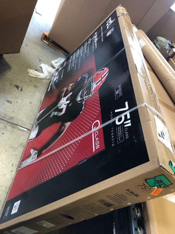 Photo 1 of TCL 75-Inch Q65 QLED 4K UHD Smart TV with Google TV (75Q651G, 2024 Model) Dolby Vision, Dolby Atmos, HDR Pro+, Game Accelerator Enhanced Gaming, Voice Remote, Works with Alexa, Streaming Television