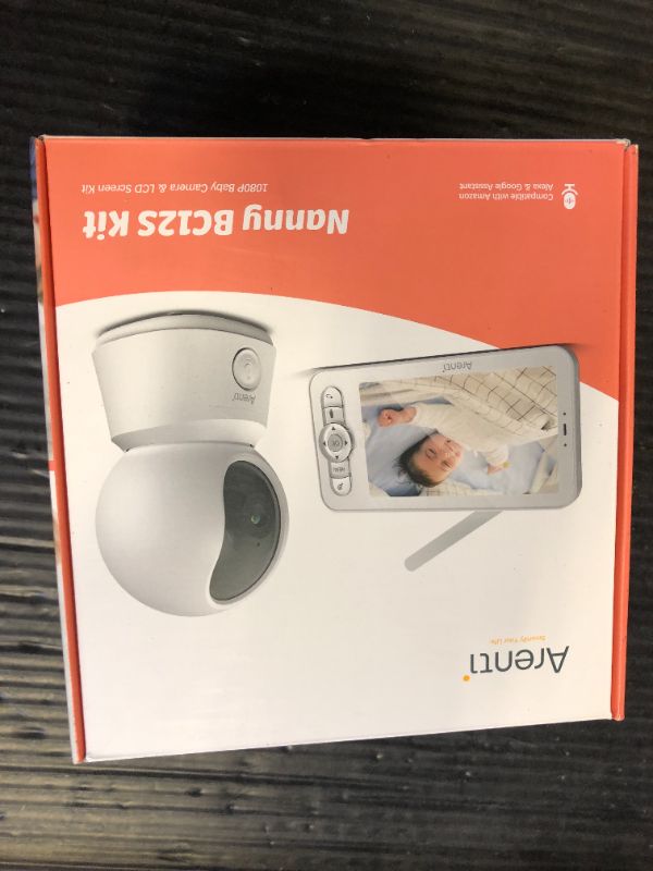 Photo 1 of ARENTI Video Baby Monitor with Camera and Audio, 5-inch Smart Baby Camera Monitor with Free Phone App, 1080P, VOX, PTZ, One-Touch Call, Temp Sensor, Lullaby, Night Vision, Auto Tracking, 2-Way Talk