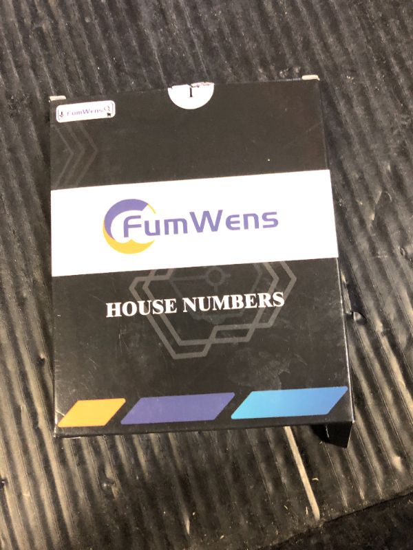 Photo 1 of FumWens 5 Inch Modern House Numbers for Outside, Large Metal Address Numbers for House, Anti-Rust Floating House Numbers with Nail Kits for Front Door Garden Mailbox, Black Zinc Alloy Style (Black 1)