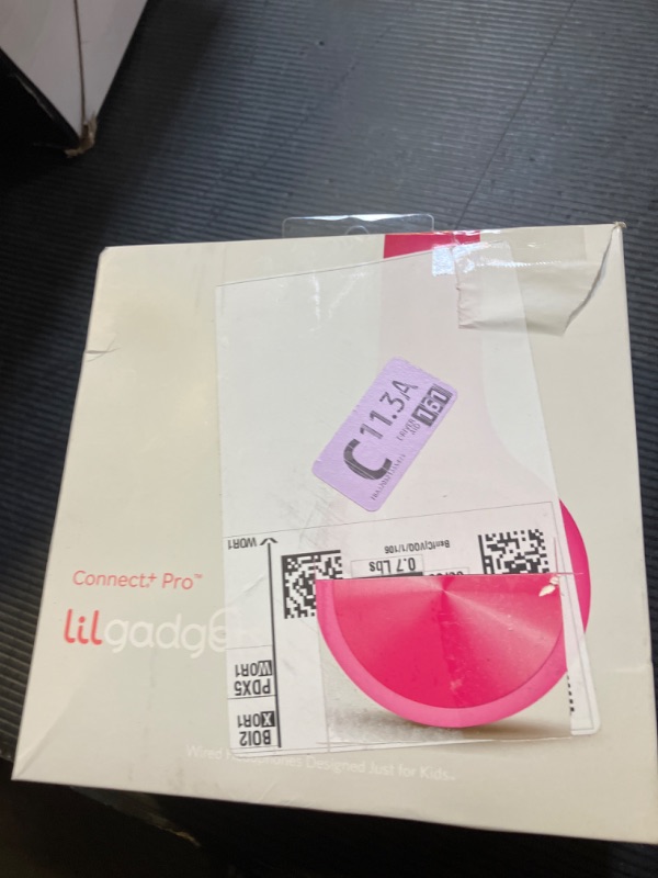 Photo 1 of LilGadgets Connect+Wired Kids Headphones for School with Microphone, Volume Limiting & Noise Reduction Over-Ear Headset with Cord, SharePort Technology & SoftTouch Padding, Pink - Kid Headphones