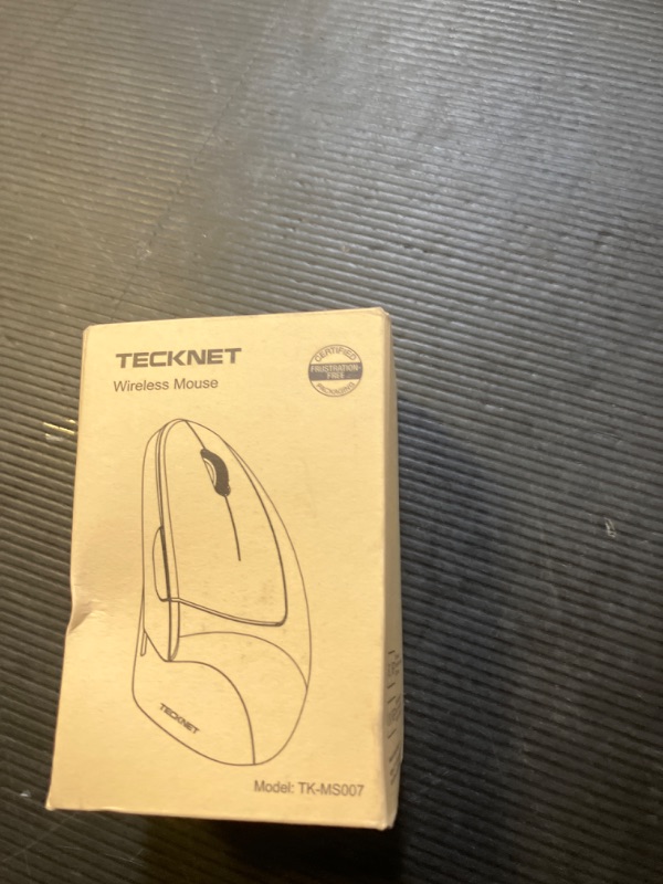 Photo 1 of TECKNET Ergonomic Mouse, 4800 DPI Silent Mouse 5 Adjustable DPI, Wireless Mouse 2.4G Vertical Mouse 6 Buttons Computer Mouse Wide Compatibility, White