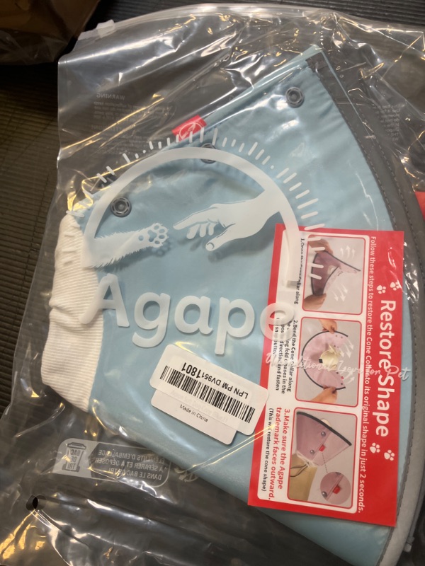 Photo 1 of Agape Soft Dog Cone for Small Dogs & Cats, Comfy Dogs Recovery Collar After Surgery, Adjustable E Collar Alternative to Stop Licking, Protective Elizabethan Cones for Pup&Kitty, Comfortable Dog Cones