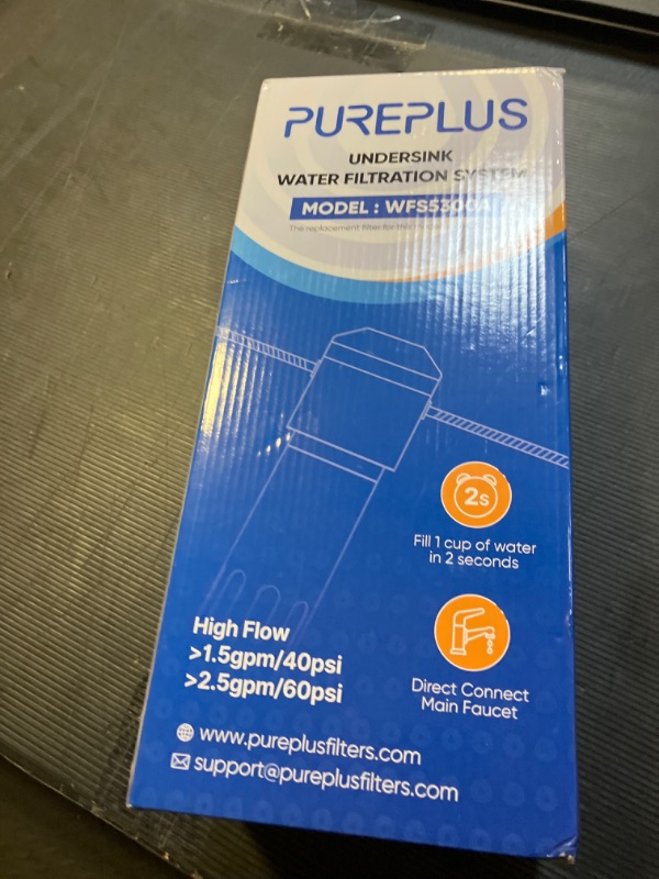 Photo 1 of PUREPLUS Under Sink Water Filter, 22000 Gallons, 99.99% Chlorine Reduction, NSF/ANSI 42 Certified,Removes Heavy Metals,Chlorine, Direct Connect Under Counter Water Filtration System