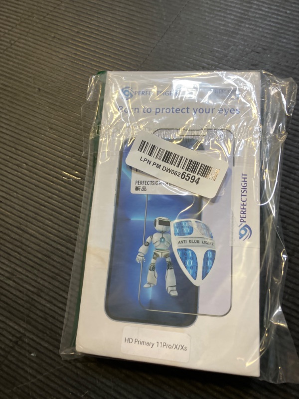 Photo 1 of PERFECTSIGHT HD Clear Anti Blue Light Filter Tempered Glass Screen Protector for iPhone 11 Pro 2019, iPhone Xs/X/ 10 5.8 inch 1 Pack - Anti Fingerprint, 2 Stronger, Alignment Frame Easy Installation