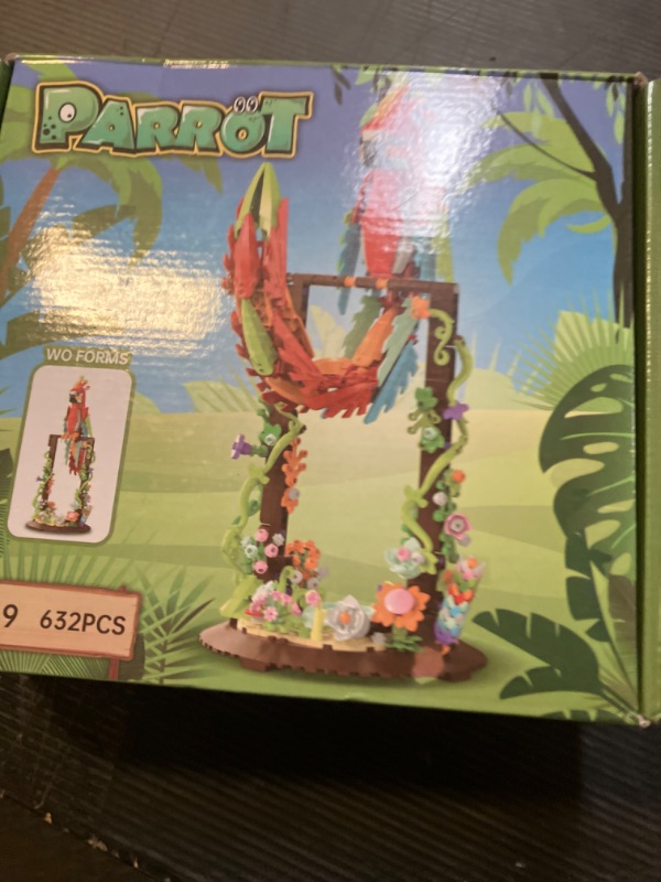 Photo 1 of Flowers Parrot Building Set Compatible with Lego Animal for Girls 8-12 Years,Cool Halloween Toys for Adults and Botanical Natural Lover 632 pcs