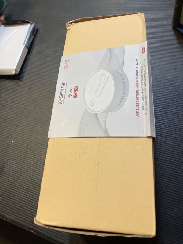 Photo 1 of X-Sense  Detector, Wireless Interconnected Fire Alarm with 10-Year Battery Life and Transmission Range of Over 820 ft, SD20-W, Pack of 6
