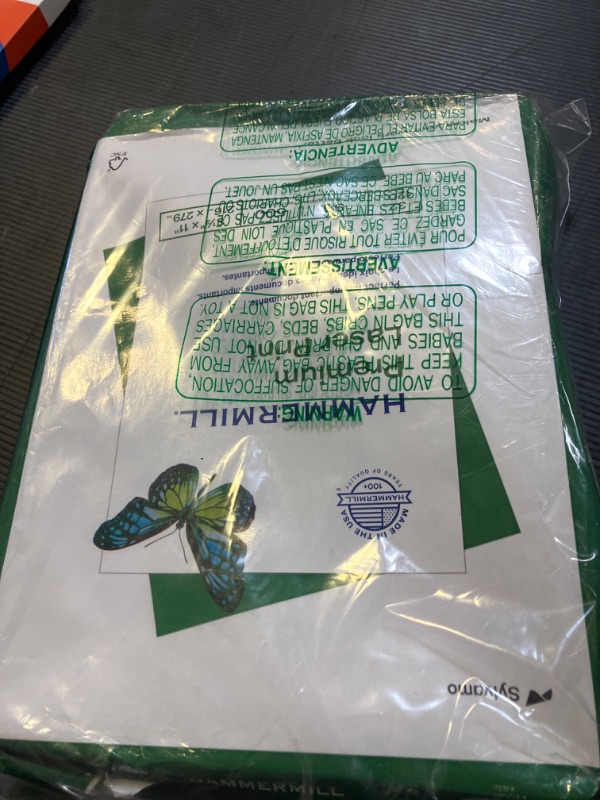 Photo 1 of Hammermill Printer Paper, Premium Laser Print 32 lb, 8.5 x 11-98 Bright, Made in the USA, 104646R - 1 Ream (500 Sheets)