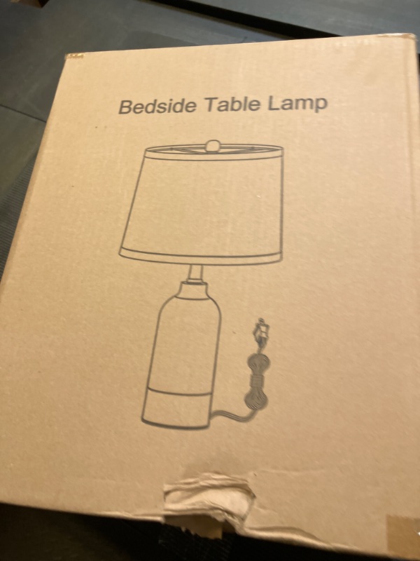 Photo 1 of Luvkczc Modern Ceramic Lamps for Bedrooms Set of 2, 3-Color Temperature Table Lamp Bedside Nightstand Desk Reading Lamp with Fabric Drum Shade for Bedroom, Living Room, 2 Bulbs Included (21.4")