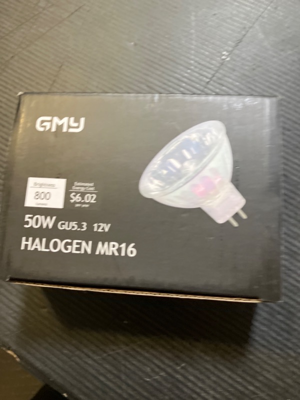 Photo 1 of MR16 Halogen Bulbs 50W 12V GU5.3 Spotlight 2 Pin Base 36°Beam Angle Warm White Dimmable Bin-Pin Base Track Light Bulbs MR16 Bulbs with Clear Glass Cover 6 Pack