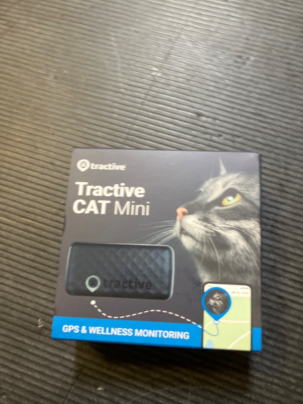 Photo 1 of Tractive GPS Cat Tracker (6.5 lbs+), Real-time Pet Location Tracker, Health & Wellness Alerts, Battery Life Up to 7 Days, Breakaway Cat Collar Included (Dark Blue)