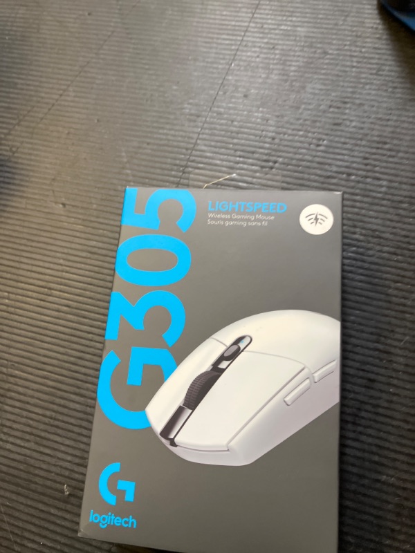 Photo 1 of Logitech G305 LIGHTSPEED Wireless Gaming Mouse, Hero 12K Sensor, 12,000 DPI, Lightweight, 6 Programmable Buttons, 250h Battery Life, On-Board Memory, PC/Mac - White