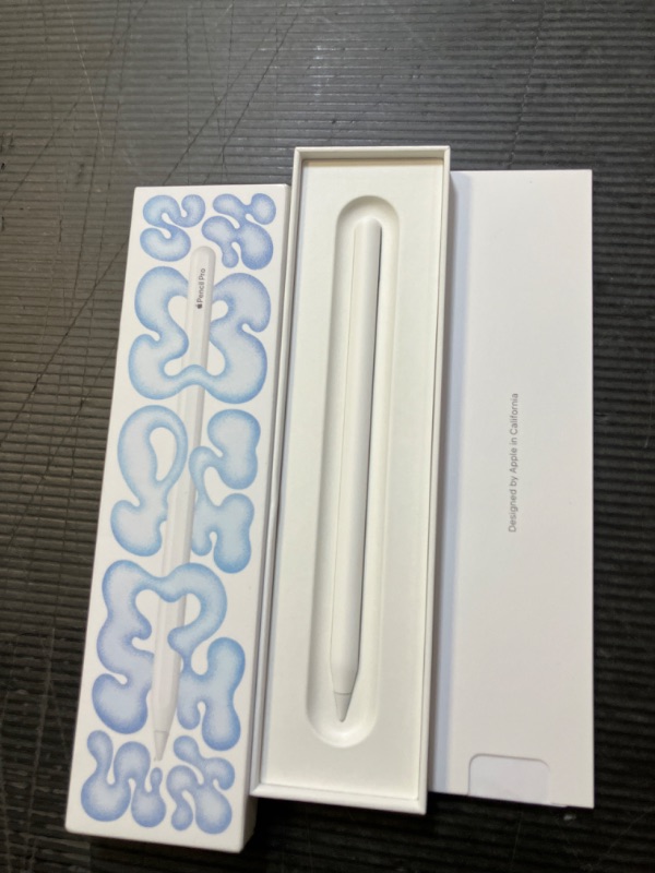 Photo 1 of Apple Pencil Pro: Latest Model - Device Compatibility Check Required - Pixel-Perfect Precision, Tilt and Pressure Sensitivity, Perfect for Note-Taking, Drawing, and Art. Charges and Pairs Magnetically