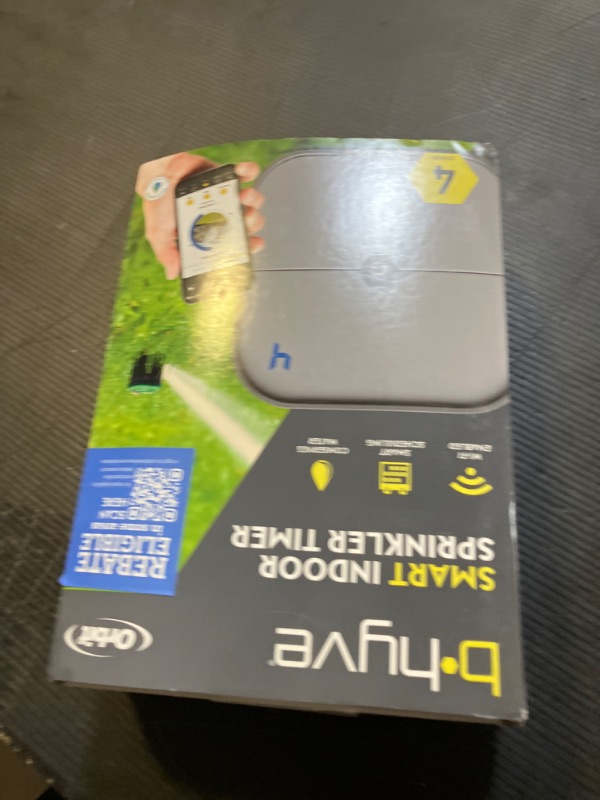 Photo 1 of Orbit 57915 B-hyve 4-Zone Smart Sprinkler Controller, Gray