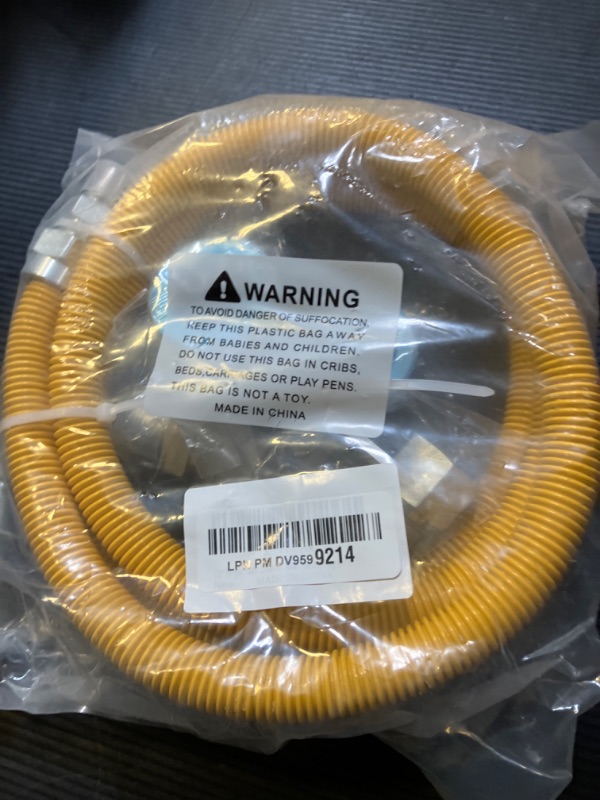 Photo 1 of 72" Dryer Gas Line Hose/Appliance 3/4 Flexible Natural Gas Line with Connector 1/2" MIP 1/2"FIP 3/4"MIP Fitting,5/8" OD(1/2" ID) Gas Range Connector Kit for Gas Stove,Dryer,Water Heater-by MIFLUS